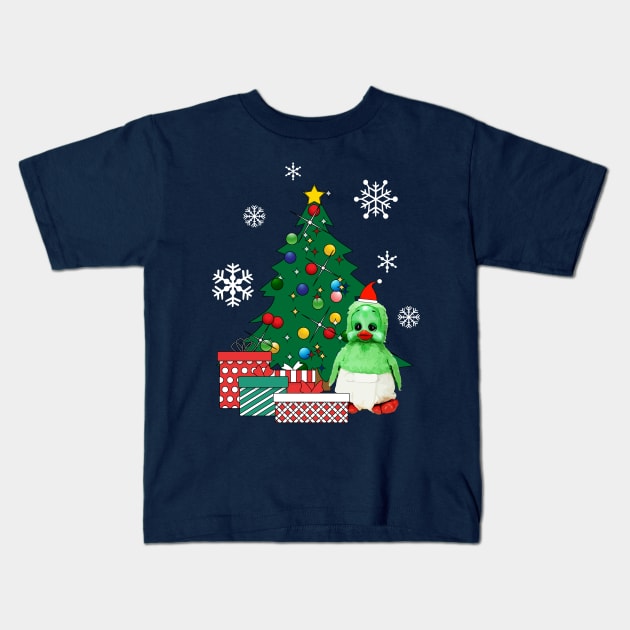 Orville The Duck Around The Christmas Tree Kids T-Shirt by Nova5